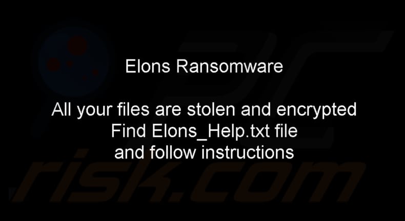 Elons ransomware behang
