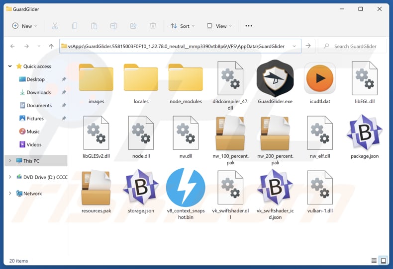 GuardGlider's installatiemap
