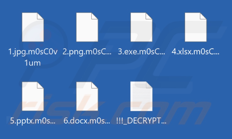 Bestanden versleuteld door Moscovium ransomware (.m0sC0v1um extensie)