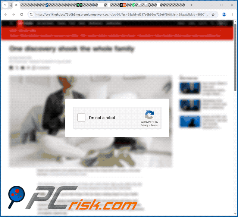 premiumnetwork.co[.]in website optreden (GIF)