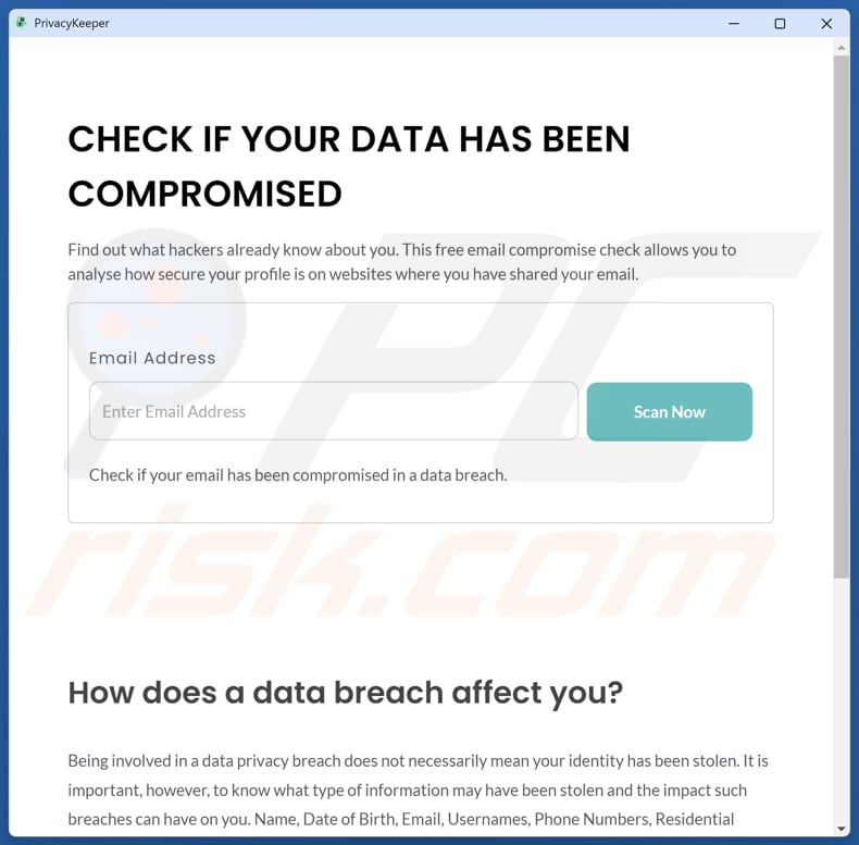 PrivacyKeeper potentieel ongewenste toepassing