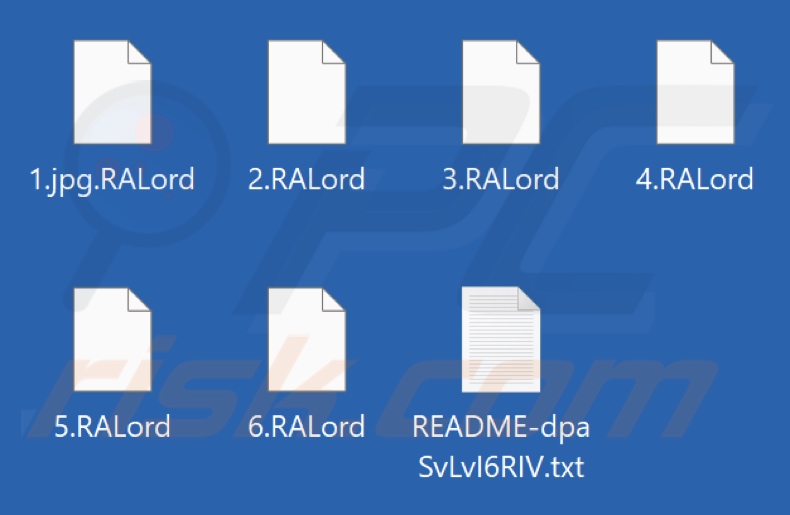 Bestanden versleuteld door RALord ransomware (.RALord extensie)
