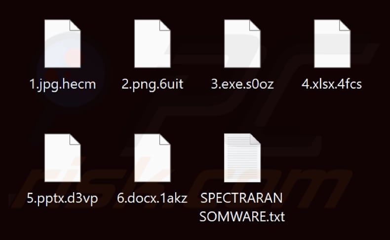 Bestanden versleuteld door Spectra ransomware (willekeurige extensie)