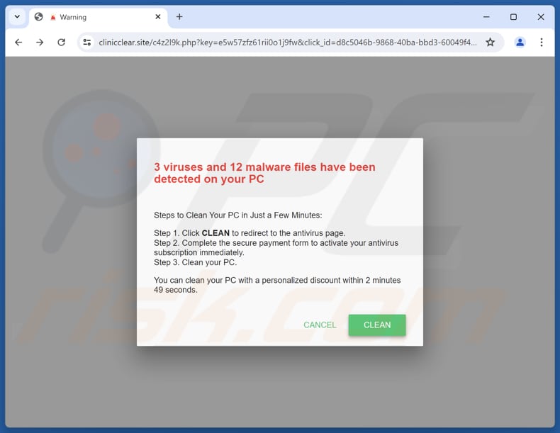 Viruses And Malware Files Have Been Detected oplichterij