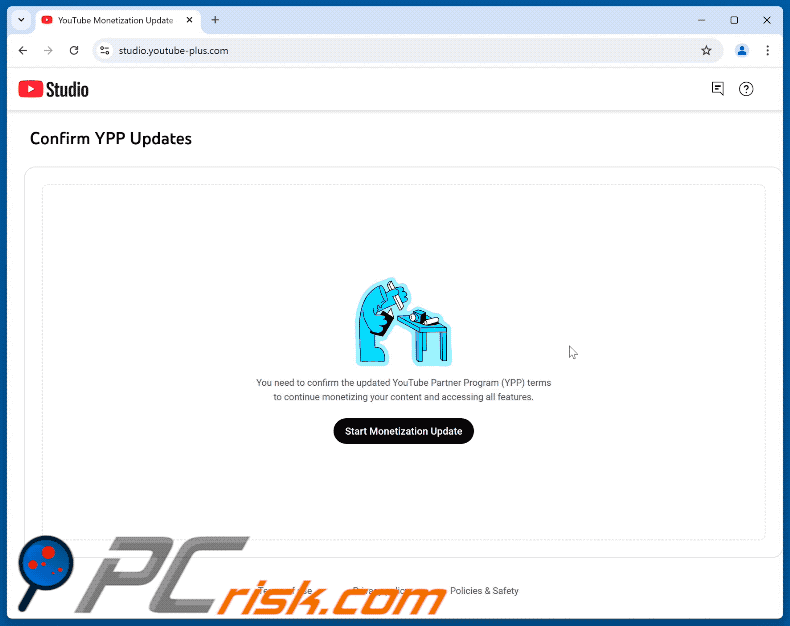 Verschijning van YouTube Partner Program Monetization Update zwendel (GIF)