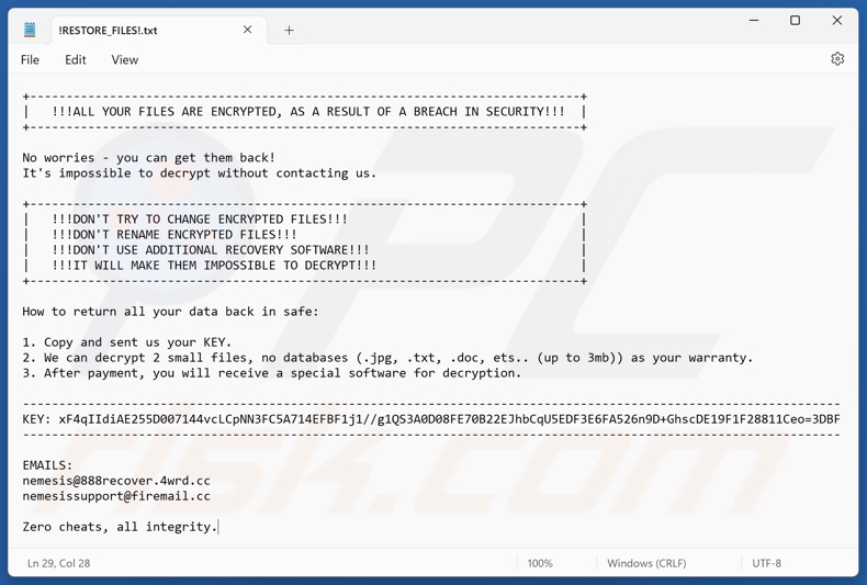 888 ransomware losgeldbrief (!RESTORE_FILES!.txt)