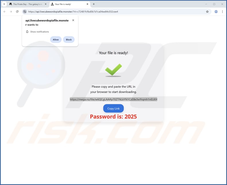 Website die wordt gebruikt om Ginapc Quor Utils PUA te promoten