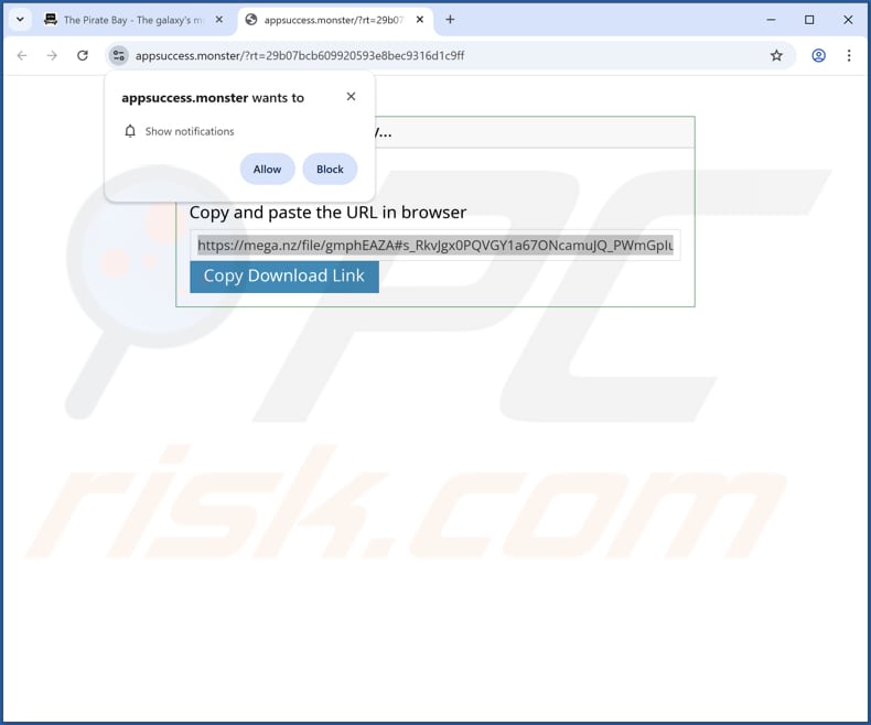 Website gebruikt om Heizer Kroop Sortic PUA te promoten