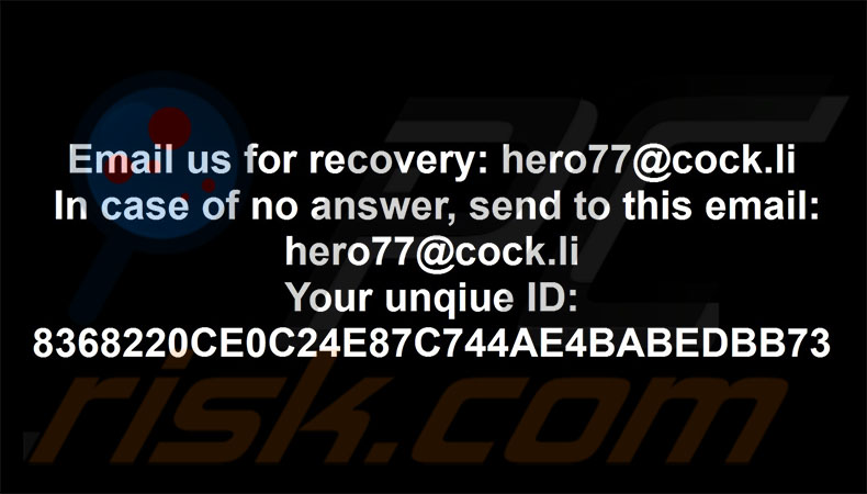 Hero ransomware behang