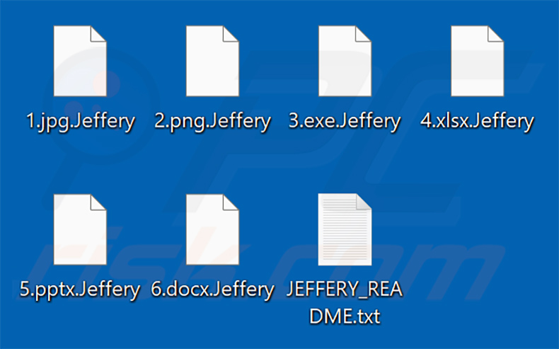 Bestanden versleuteld door Jeffery ransomware (.Jeffery extensie)