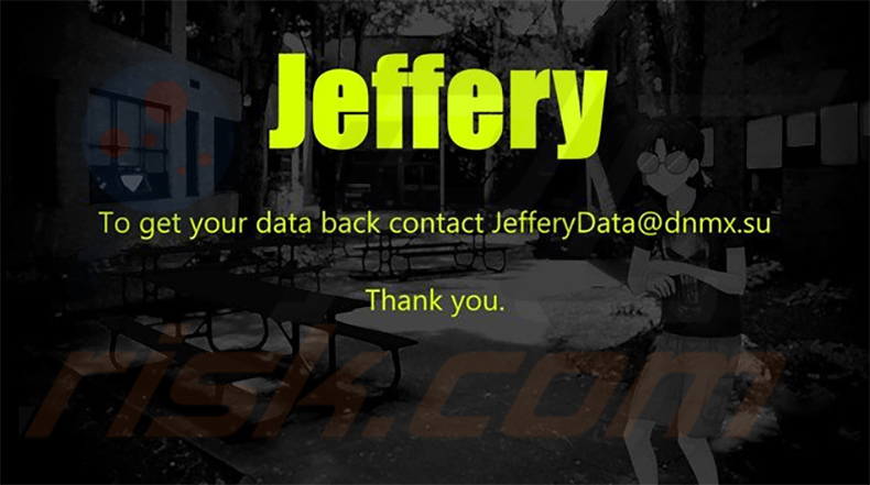 Jeffery ransomware behang