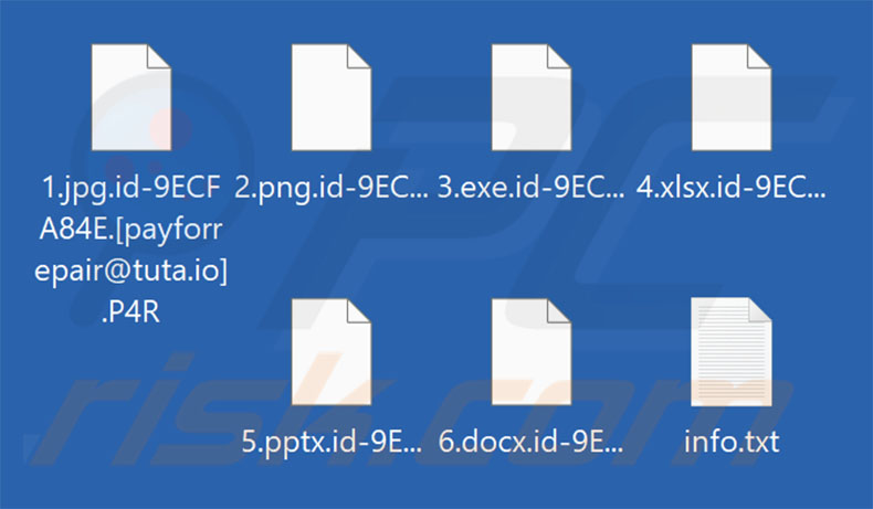 Bestanden versleuteld door PayForRepair ransomware (extensie .P4R)