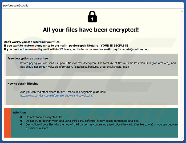 PayForRepair ransomware losgeldbrief (pop-up)