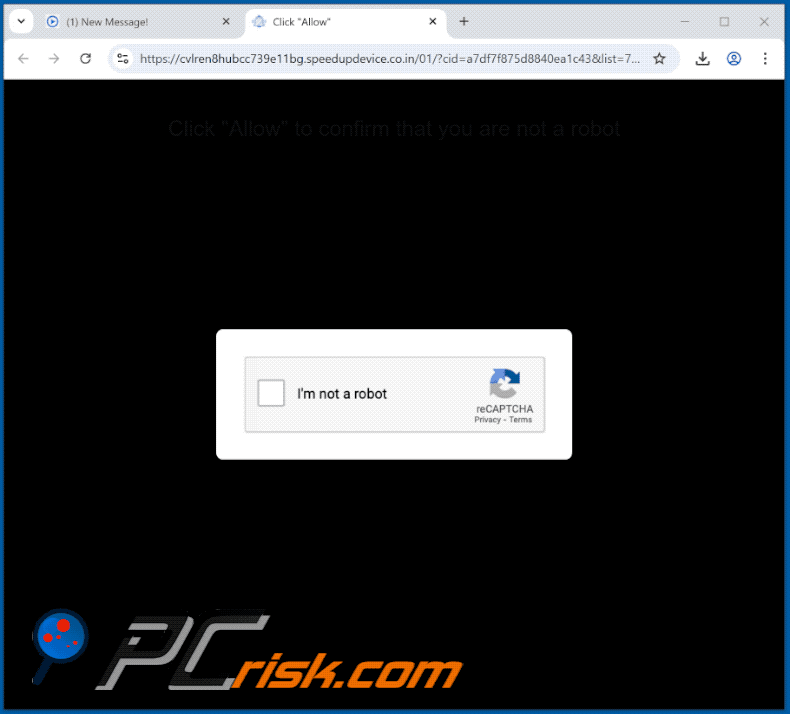 speedupdevice.co[.]in website optreden (GIF)