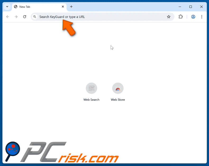 Keyguard-websecure.com leidt via searchsrk.com om naar bing.com