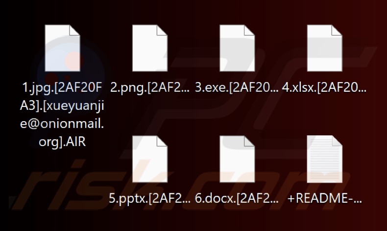 Bestanden versleuteld door AIR (Makop) ransomware (.AIR-extensie)