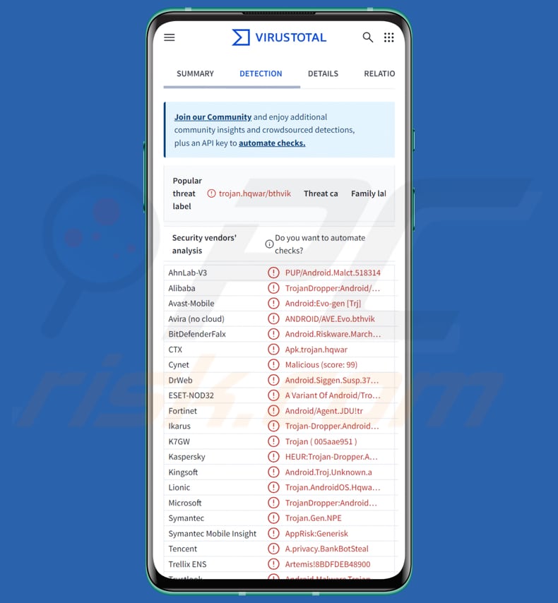 DoubleTrouble Android malware