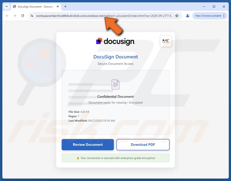 Accounts Payable Via DocuSign E-mail zwendel nep pagina
