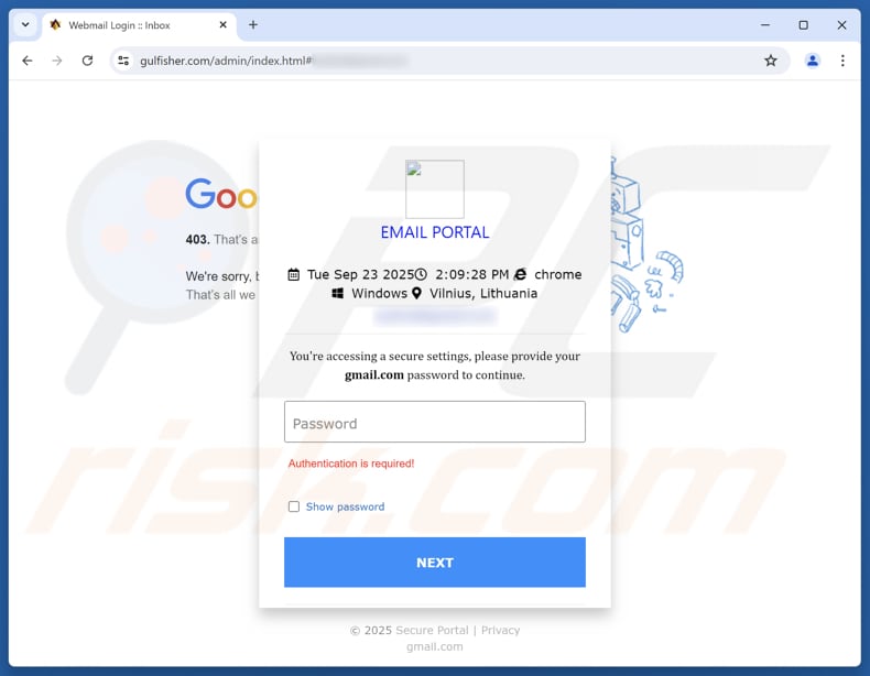 Domain Has Exceeded The Max Emails Per Hour Oplichtingspagina voor phishing