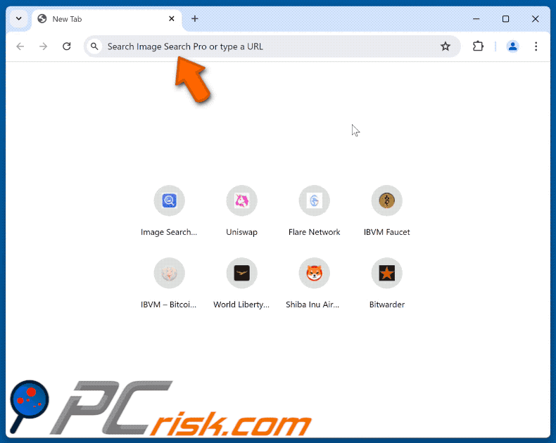 Image Search Pro-browserkaper die doorverwijst naar Google (GIF)