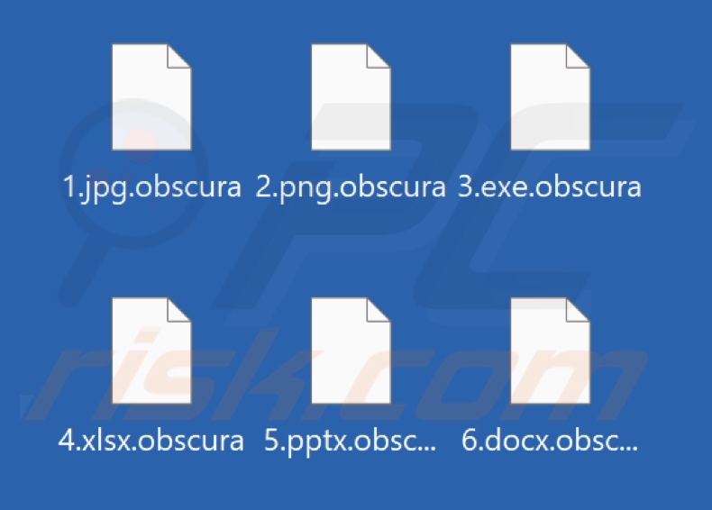 Bestanden versleuteld door Obscura-ransomware (extensie .obscura)