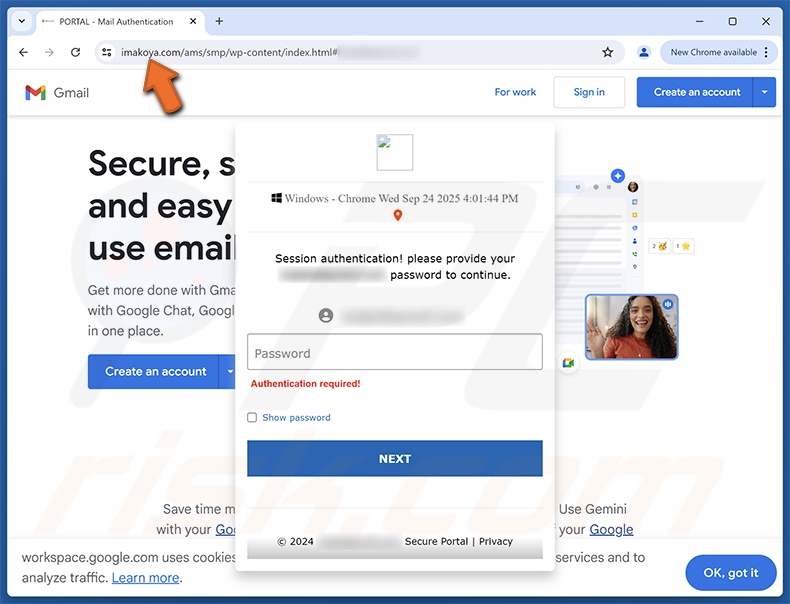 Pending Mails Alert oplichtingsmail promootte phishingsite