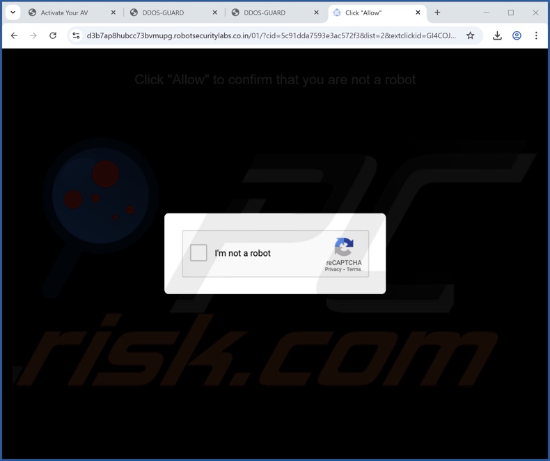 robotsecuritylabs.co[.]in pop-up omleidingen
