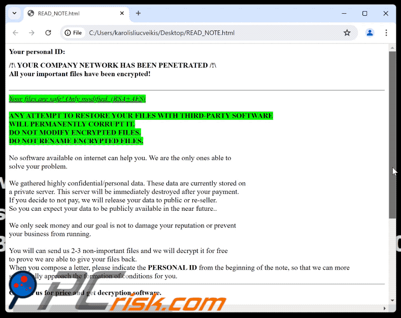 SolutionWeHave ransomware losgeldbrief (READ_NOTE.html) GIF