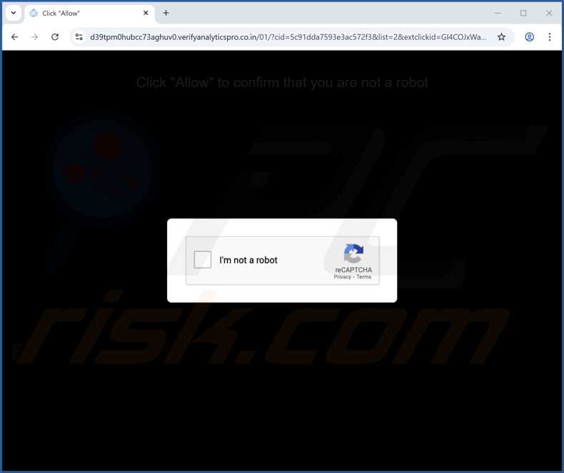 verifyanalyticspro.co[.]in ads
