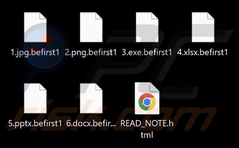 Bestanden versleuteld door BeFirst-ransomware (extensie .befirst1)