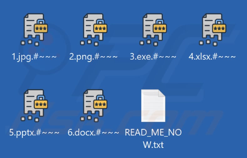 Bestanden versleuteld door Kyber ransomware (extensie .#~~~)