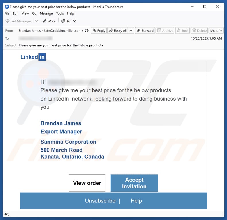 Email Account Failure Notice e-mailspamcampagne