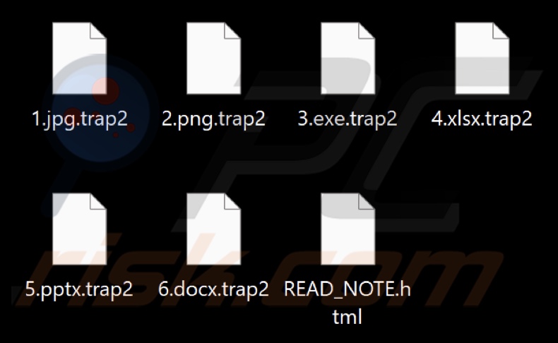 Bestanden versleuteld door Trap ransomware (extensie .trap2)