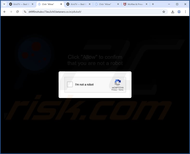 betanero.co[.]in ads