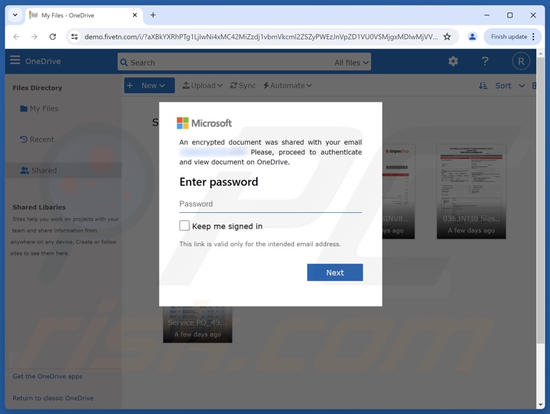 Mediterranean Shipping Company frauduleuze e-mail promootte phishing-website