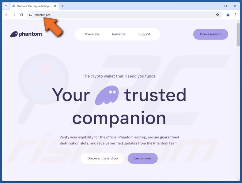 Nep Phantom Airdrop website
