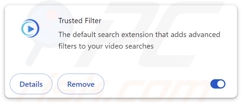 Trusted Filter browser hijacker
