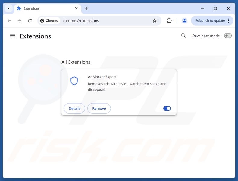 Ongewenste advertenties verwijderen uit Google Chrome stap 2