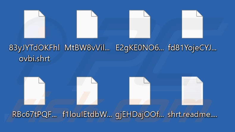 Bestanden versleuteld door Black Shrantac ransomware (extensie .shrt)