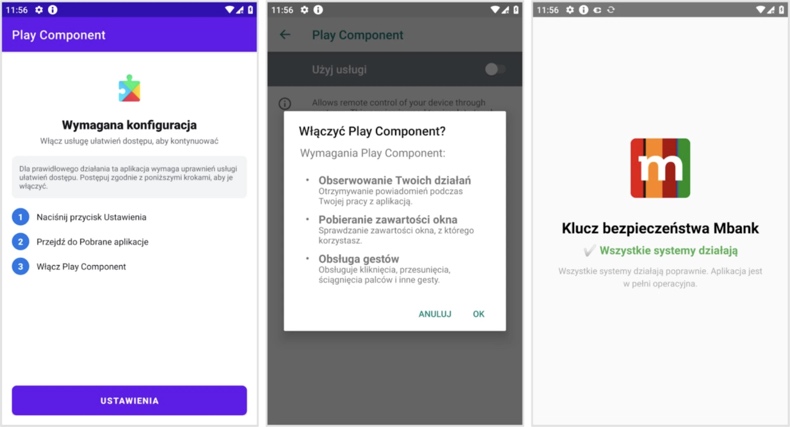 FvncBot trojan Toegankelijkheidsservice stappen