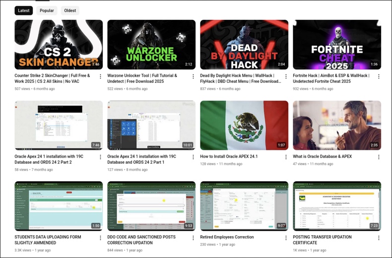 GachiLoader malware die YouTube video's promoot