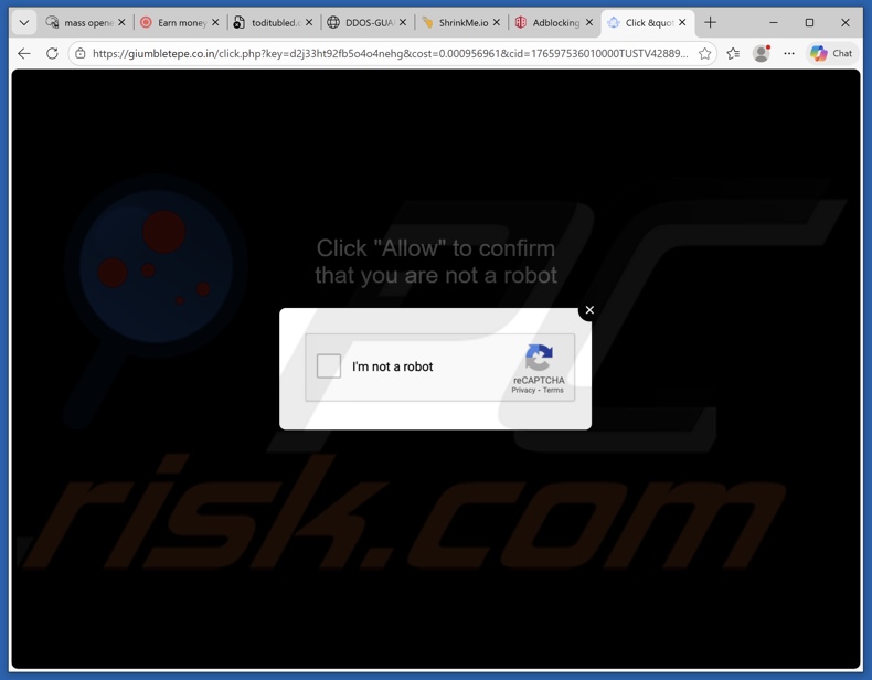 giumbletepe.co[.]in pop-up omleidingen