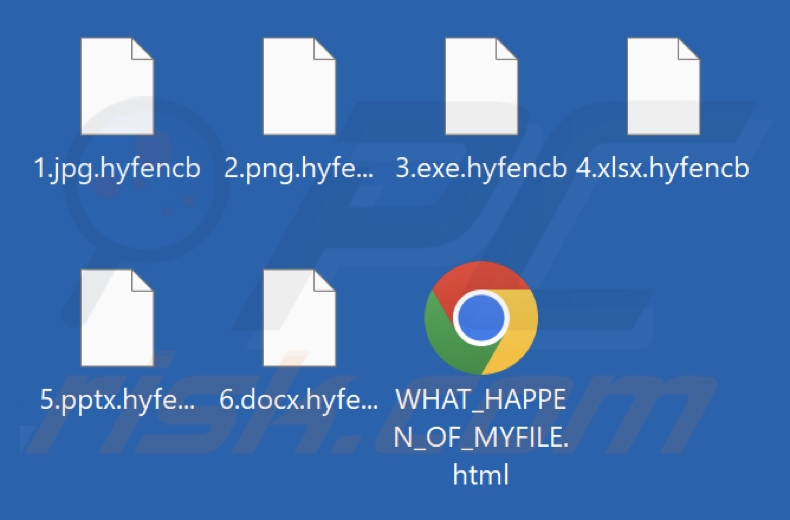 Bestanden versleuteld door HYFBTCLOCKER ransomware (extensie .hyfencb)