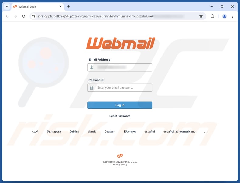 Request To Cancel Your Webmail Account E-mailzwendel phishingpagina