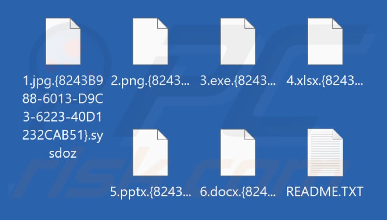 Bestanden versleuteld door Sysdoz ransomware (extensie .sysdoz)