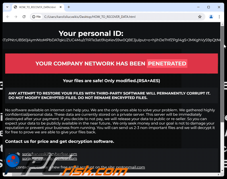 Karma (MedusaLocker) ransomware losgeldbrief (HOW_TO_RECOVER_DATA.html) GIF