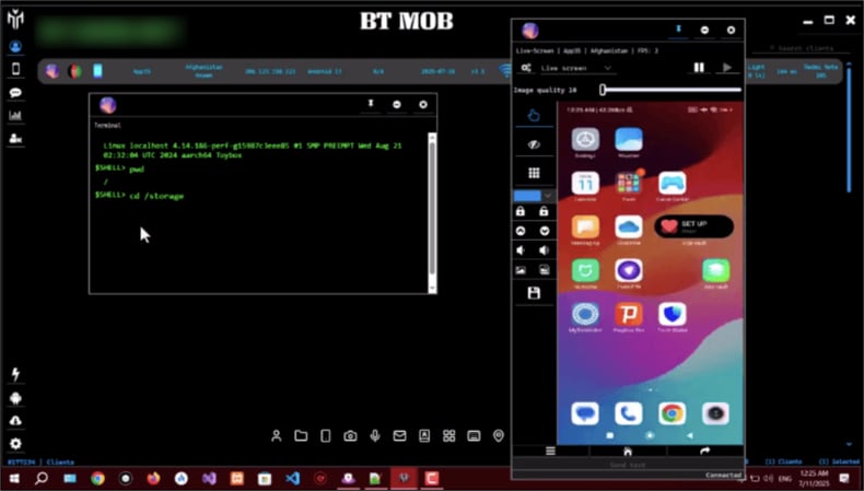 BeatBanker malware beheerderspaneel