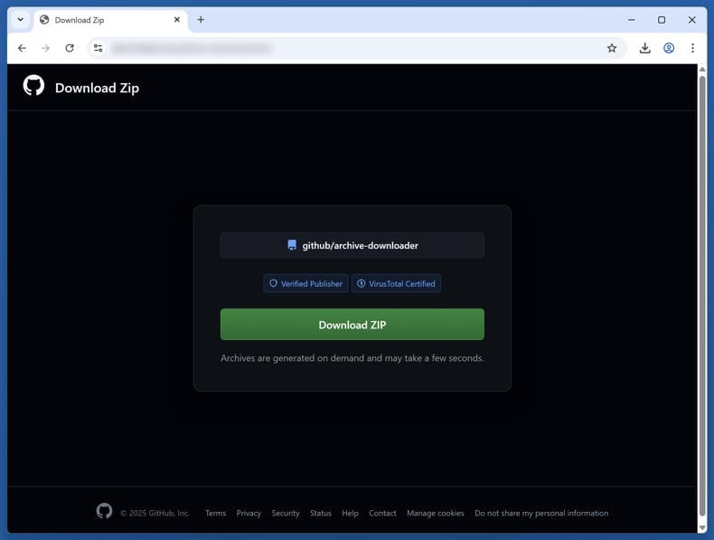 BoryptGrab-stealer valse Github-downloadpagina die de malware verspreidt (bron: trendmicro.com)