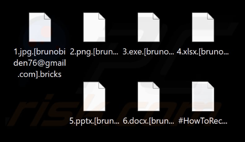Bestanden die zijn versleuteld door Bricks-ransomware (met de extensie .bricks)