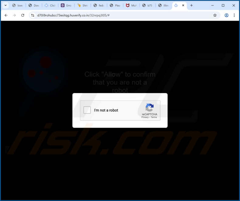 huverify.co[.]in advertenties